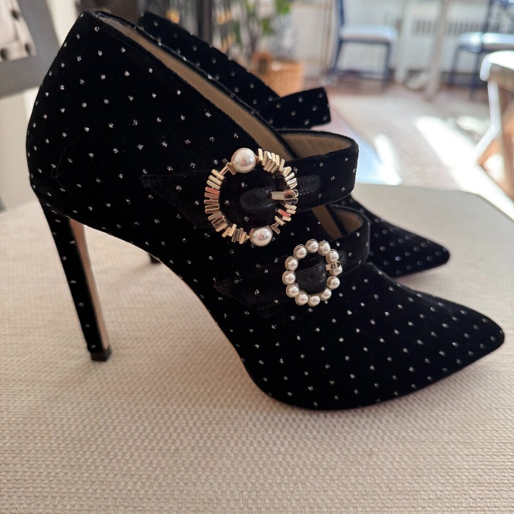 Jimmy Choo Velvet Bootie size 36.5
